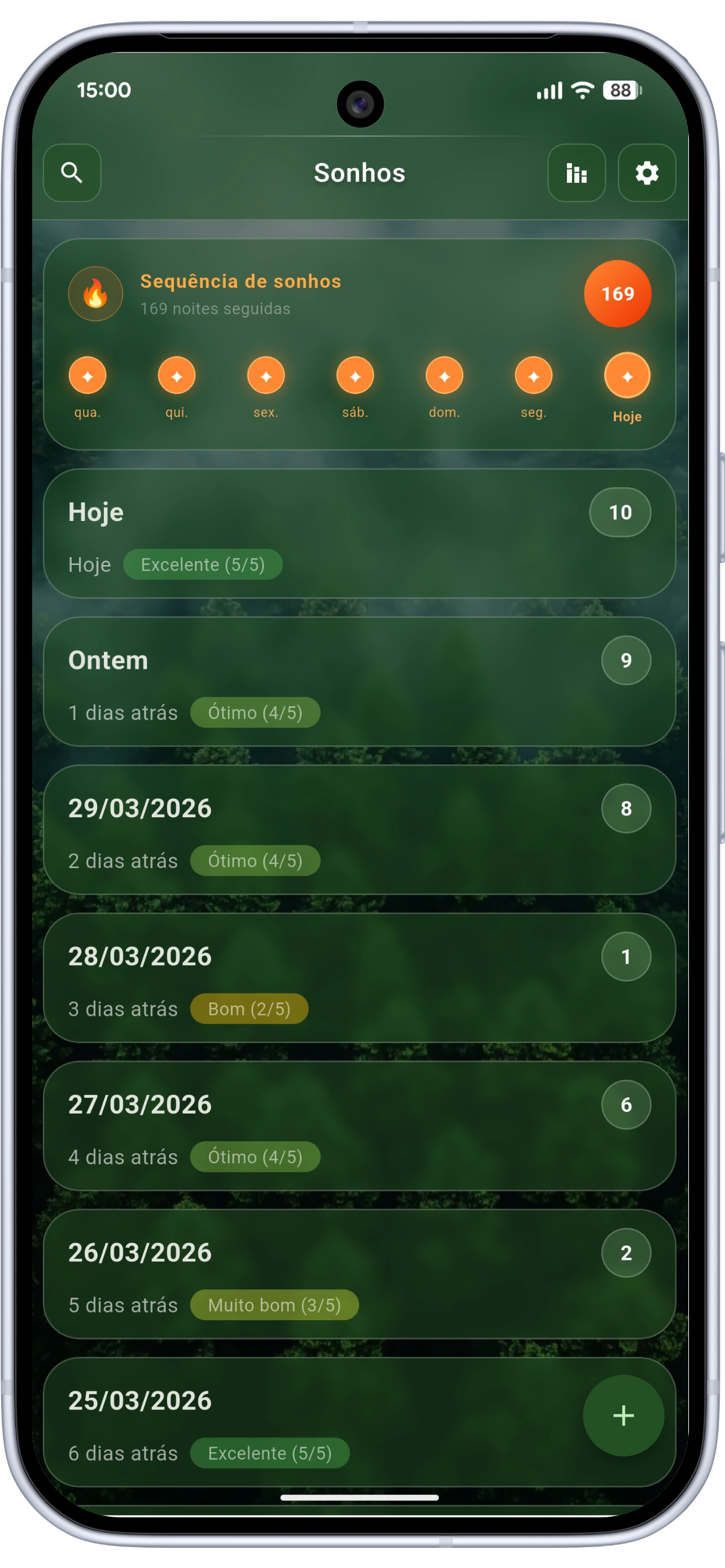 Keeping you motivated screen
