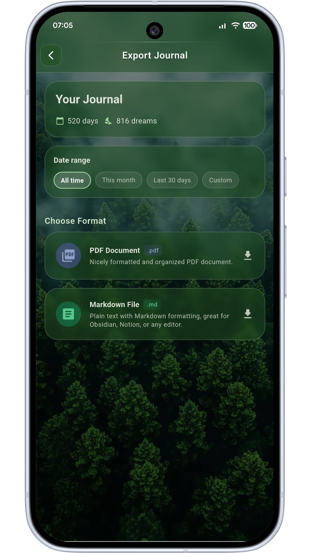 File screen