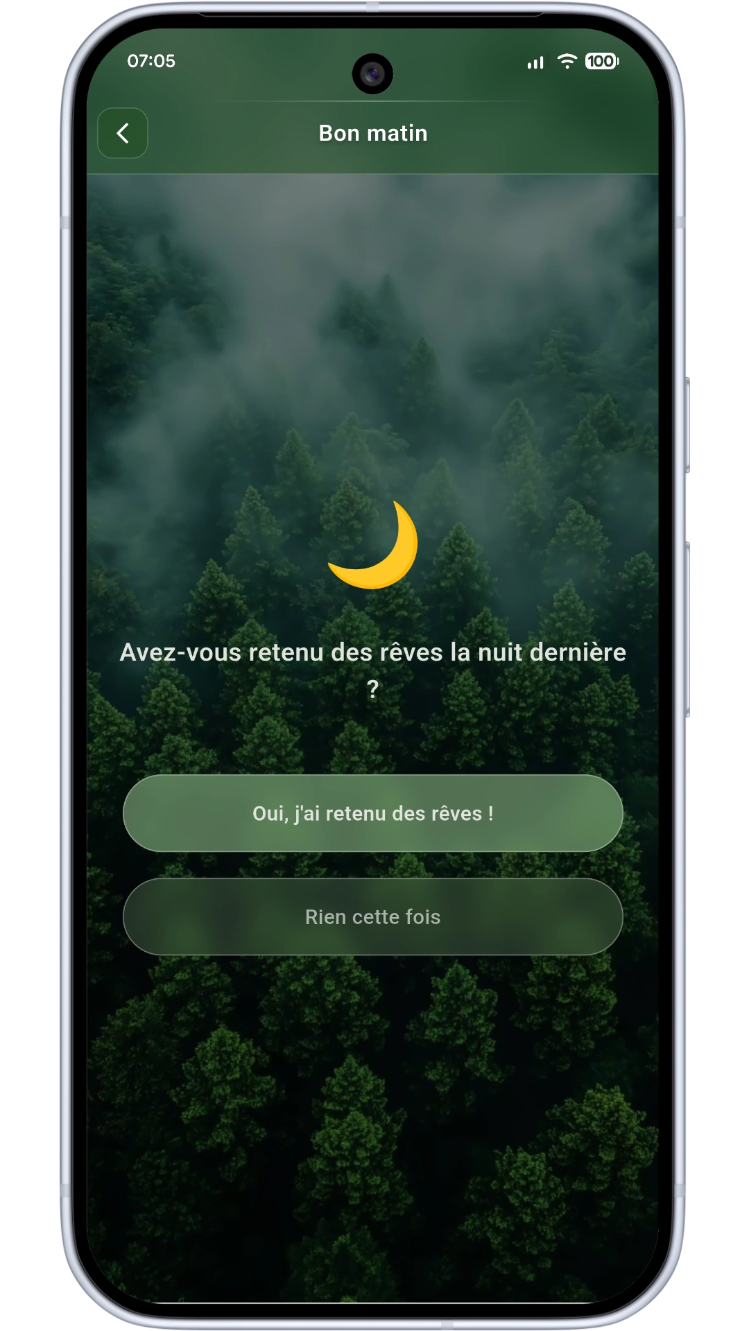 Keeping you motivated screen